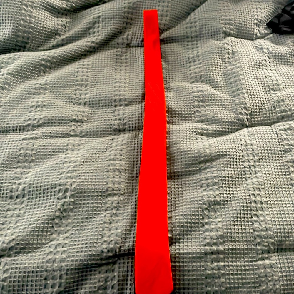 Orange skinny tie